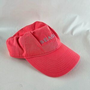 Seaside Hat Cap Adult Pink Strapback Baseball Cap OSFM Adjustable Beach Vacation